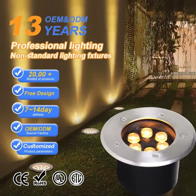 Outdoor Lighting In Ground - Водонепроницаемый светодиодный подземный светильник IP67 12В