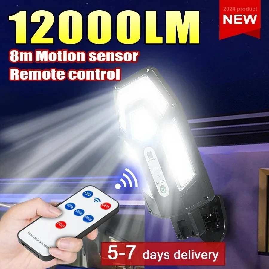Outdoor Lighting In Ground - Мощный солнечный настенный светильник 12000LM с