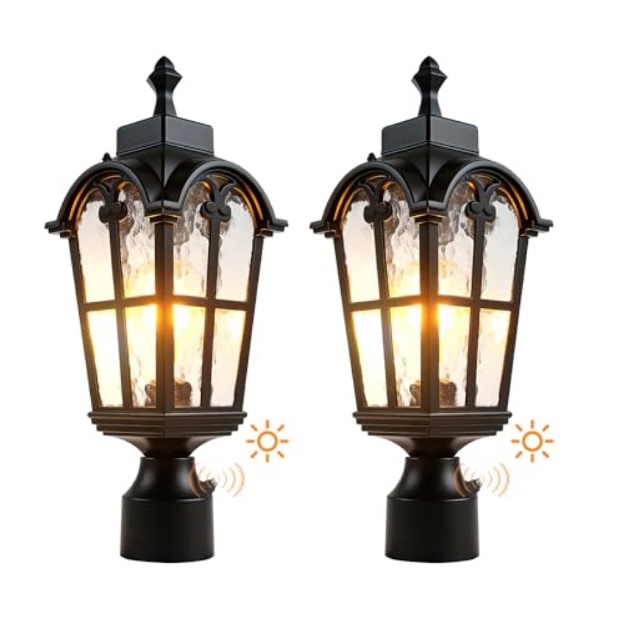 Outdoor Lighting Lamps - Уличные светильники на столбах с датчиком