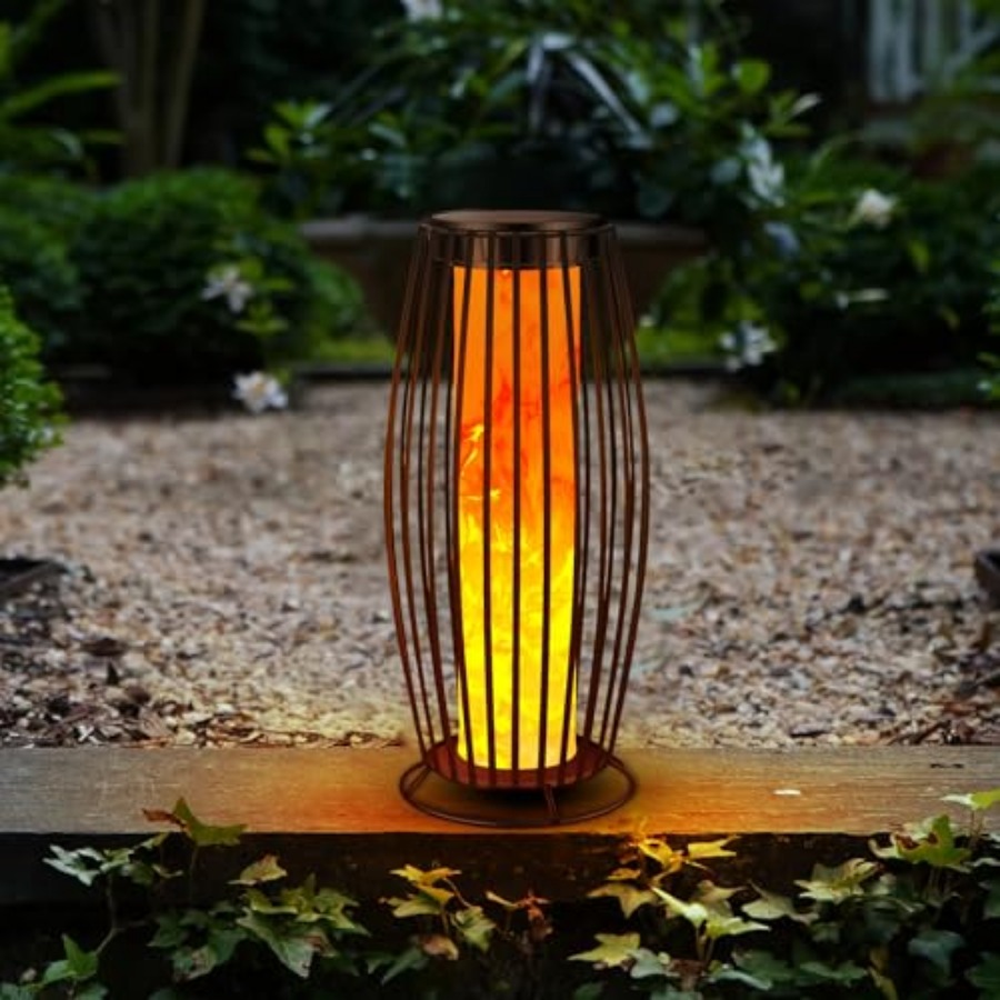 Outdoor Lighting Lamps - Солнечный уличный напольный светильник с эффектом