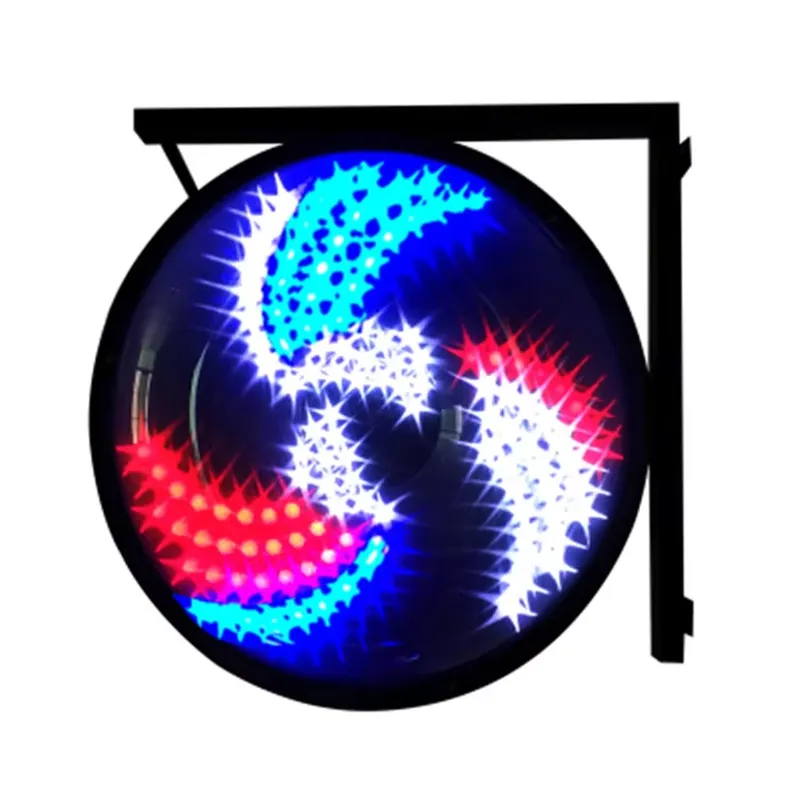 Outdoor Lighting Wall Mount - Классический парикмахерский столб с подсветкой для