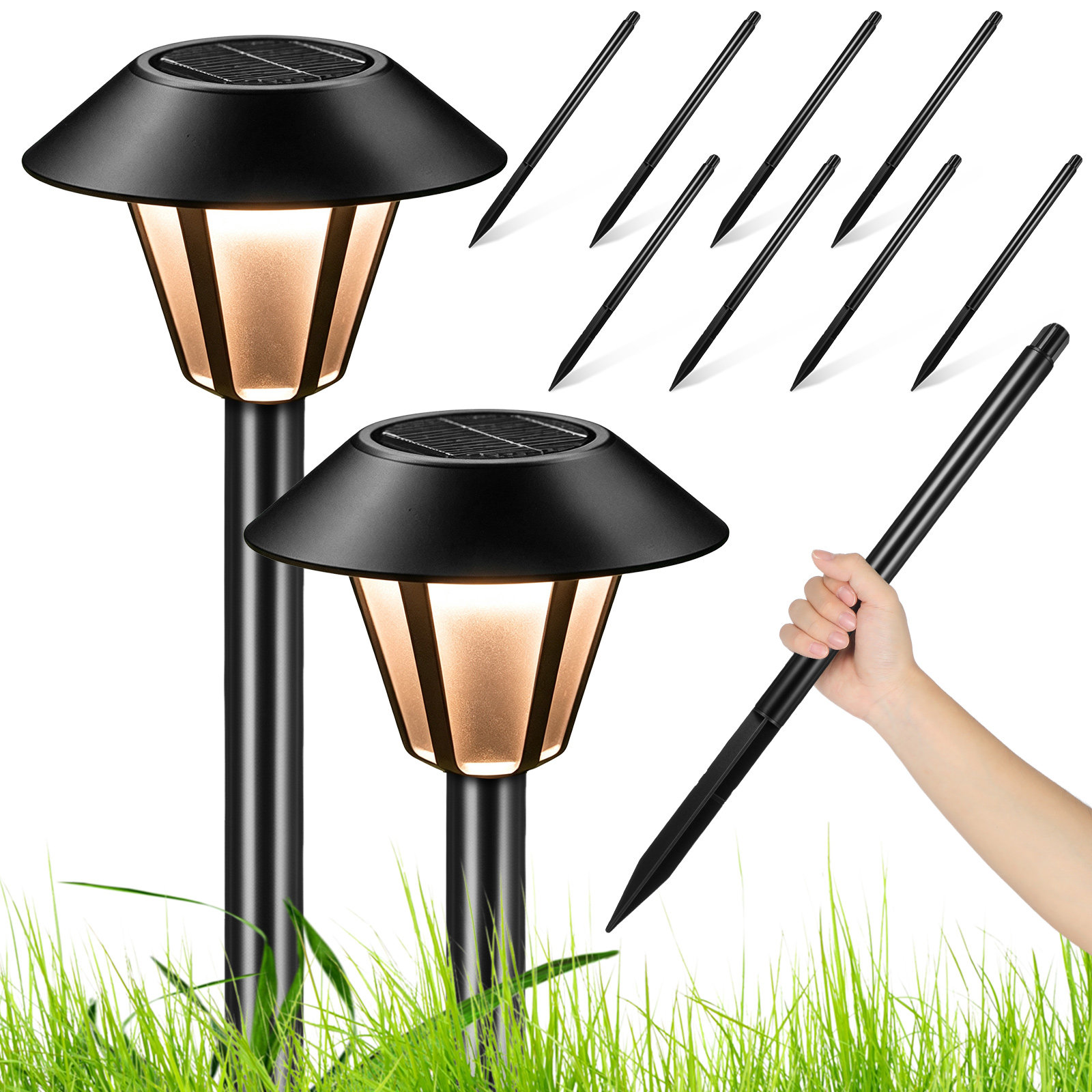 Набор из 8 солнечных светильни – обзор и цена Outdoor Lighting In Ground