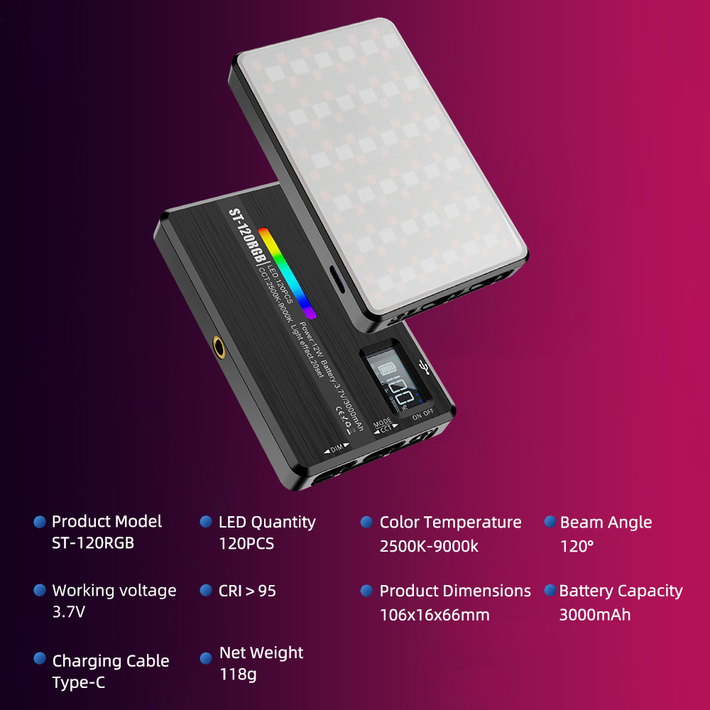 ST-120 RGB полноцветный светил – обзор и цена Outdoor Lighting Kit Photography