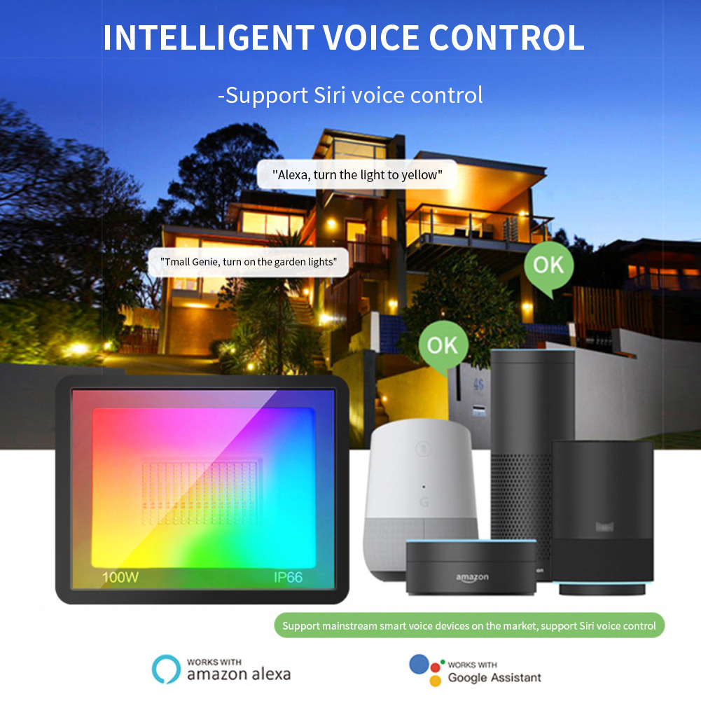 Светодиодный RGB прожектор 100 – обзор и цена Outdoor Lighting Spotlight