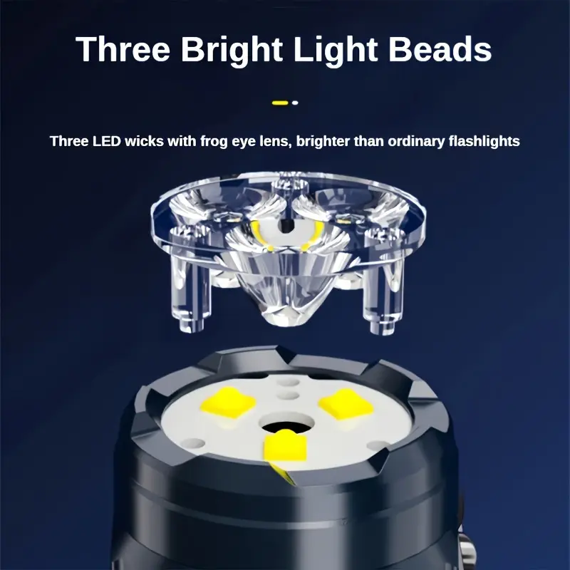 Мини-3светодиодный фонарик с з – обзор и цена Outdoor Lighting Spotlight